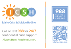Idaho Crisis and Suicide Hotline (ICSH) Logo